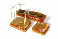 Canadian Club Display Enhancers/Pourer SetMultiple wood display enhancers and pourers following the same design style