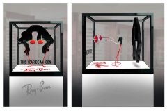 Ray Ban Floating DisplayFloating glasses and portrait
