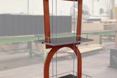 Don Julio Display RackWood and metal bottle display rack on pedestal base