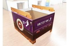 Barefoot Pickup Bed DisplayCorregate bed with wood detailing
