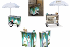 Rum Chata DisplaysFreezer and Portable Bar with full wrap graphcs