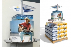 Kenny Chesney Display Pole Topper<br/>Dimensional 3D display with multiple printed elements with 4 color graphics