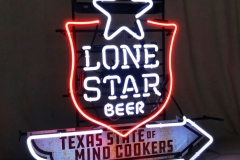 Lone Star neon Neon with printed acrylic panel